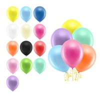 Balões de látex 30 cm pastel Arco-íris - PartyDeco - 100 unidades