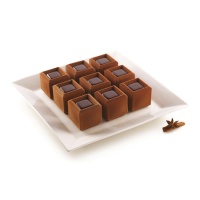 Molde de silicone 3D Mosaic 17,5 x 30 cm - Silikomart - 9 cavidades