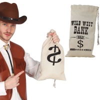 Saco de tecido para dinheiro de cowboy - 1 unidade