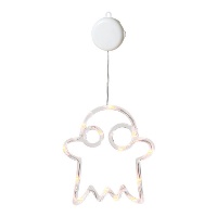 Fantasma pendurado com luz e ventosa de 39 x 19 cm