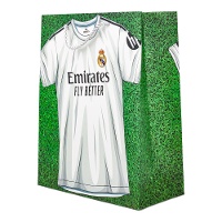 Bolsa de presente de 40 x 30 x 12 cm do Real Madrid césped