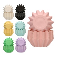 Cápsulas para cupcakes coloridas Bloom - Funcakes - 48 unidades