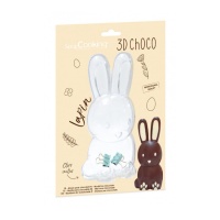 Molde de coelhinho de chocolate 3D 17,7 x 8 x 2,9 cm - Scrapcooking
