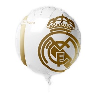 Balão do Real Madrid com escudo dourado de 45 cm