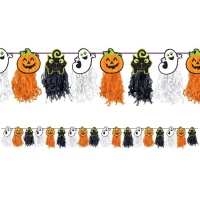 Grinalda de tassel e figuras de Halloween de 2,43 m