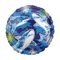 Balão tubarão azul 43 cm - Anagrama