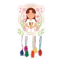 Pinhata da Primeira Comunhão Menina 33 x 28 cm