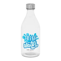 Garrafa de 1 L Fresh Water com tampa de aço