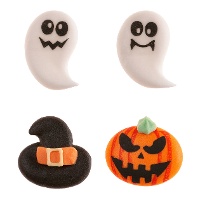 Figuras de açúcar variadas de Halloween de 2,5 cm - Dekora - 12 unidades