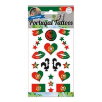Portugal tatuagens temporárias sortidas - 1 folha