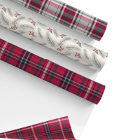 Papel de embrulho clássico de Natal 2,00 x 0,70 m - 1 unid.