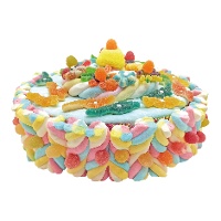 Torta de doces de marshmallows colorida de 700 g