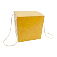 Caixa para panetone kraft 18,5 x 18,5 x 18,5 cm
