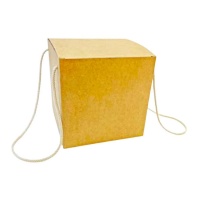 Caixa de panetone kraft de 18,5 cm - Pastkolor