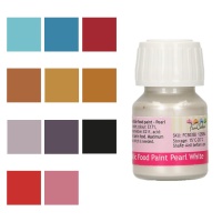Tinta comestível metálica de cores de 30 ml - FunCakes