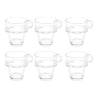 Chávena de café empilhável 90 ml - 6 unidades
