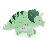 Exposição de Triceratops de 38 x 23 cm