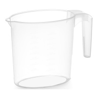 Jarro medidor de 1 L transparente com alça