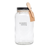 Frasco de 1,2 L com colher A minha paixão culinária