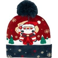 Gorro de Papai Noel com pompom
