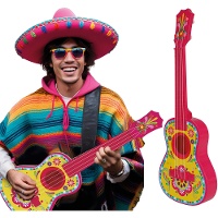 Guitarra mexicana colorida de 54 cm