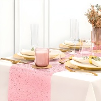 Pano de mesa com purpurinas de 30 cm - 1,50 m