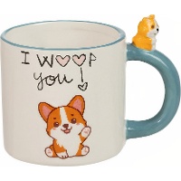 Caneca de 410 ml com Corgi