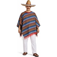 Poncho mexicano para homem