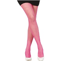 Collants de rede néon para mulher