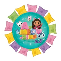 Balão Gabby's Dollhouse em formato de casa