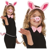 Conjunto de porquinho rosa - 4 peças