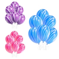 Balões de Látex Marmorizado 30 cm - Amber - 5 unidades