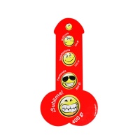 Medidor em forma de pénis vermelho