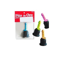 Mini troféu com pénis em cores sortidas - 1 pc.