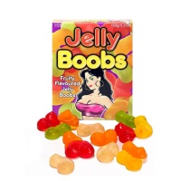 Gomas com forma de seios com sabor a frutas - Jelly boobs - 120 g