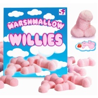 Gomas em forma de pénis com sabor a morango - Marshmallow Willies - 140 gramas
