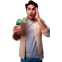 Frasco surpresa de pastilhas