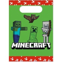 Sacos de papel Minecraft - 4 unid.