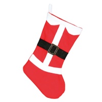 Meia do Pai Natal com cinto de 50 cm