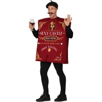 Fantasia de caixa de vinho para adulto