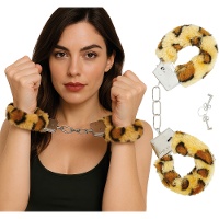 Algemas com forro de leopardo