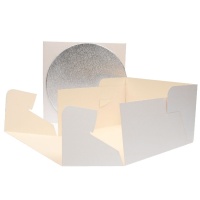 Caixa de bolos com base 25,9 x 25,9 x 15 cm - FunCakes - 1 pc.