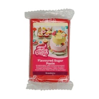 Fondant sabor morango vermelho 250 g - FunCakes