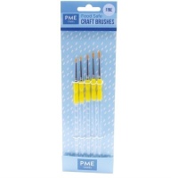 Pincel para decoração de bolos pincel fino - PME - 5 pcs.