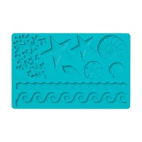 Molde de silicone para decoração marinha - Wilton