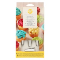 Kit de decoração de cupcakes - Wilton - 8 sacos de pasteleiro e 4 bicos