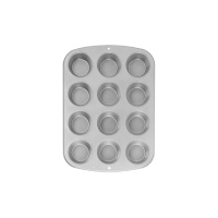 Forma de alumínio para mini muffins 28 x 20 cm - Wilton - 12 cavidades