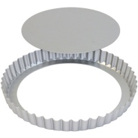 Forma redonda de alumínio com base amovível 20 x 20 x 2,5 cm - PME