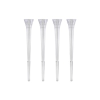 Pilares de plástico pontiagudos para bolos 17,5 x 1,5 cm - PME - 4 unid.