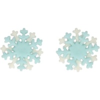 Figuras de açúcar floco de neve - FunCakes - 12 peças